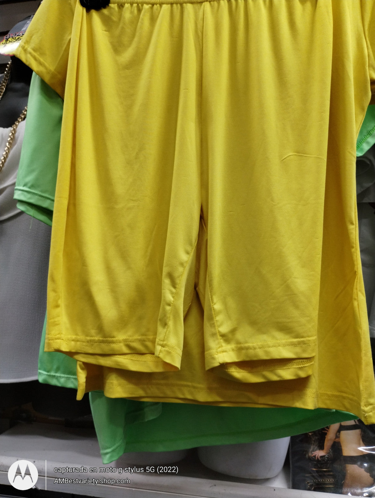 SWEATER AND CAPRI IN BRIGHT COLORS