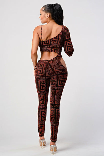 Shoulder out jumpsuit TWO COLORS CHOOSE YOURS