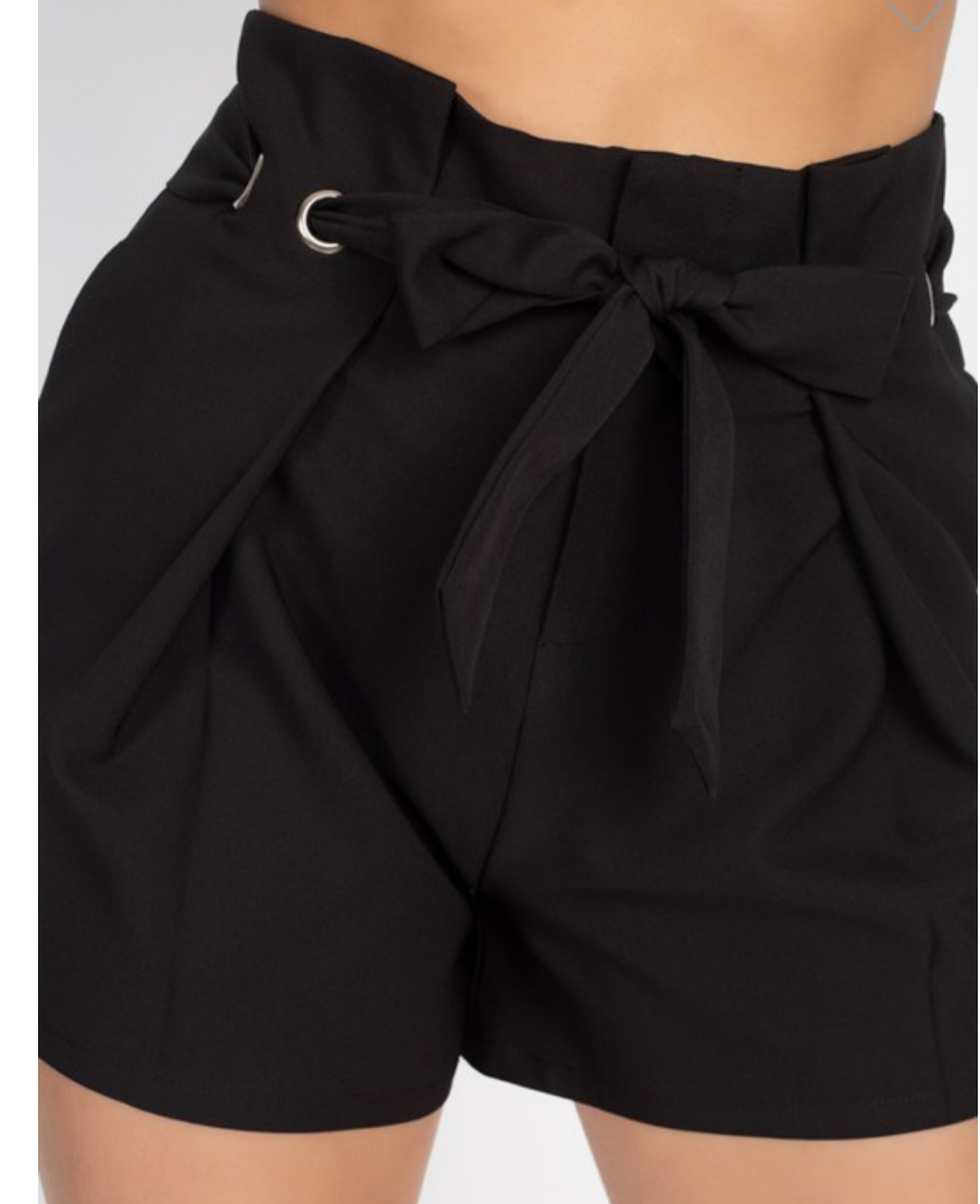 ladies suit pants fashion shorts In black