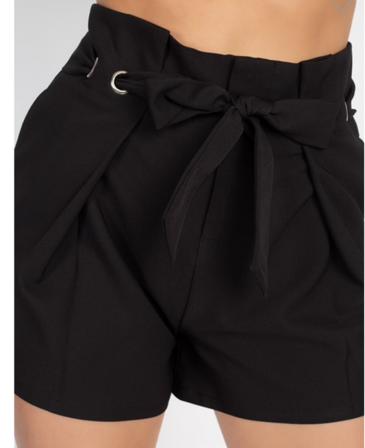 ladies suit pants fashion shorts In black