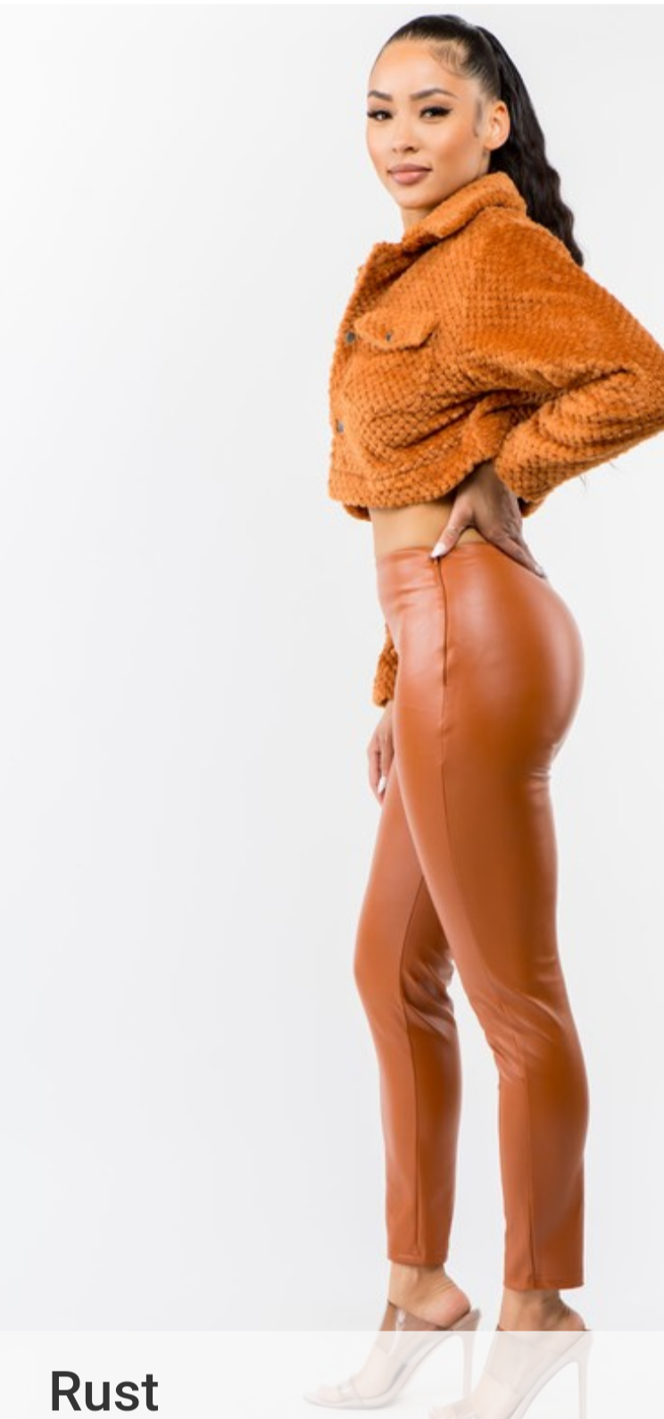 JACKET TEDDY BEAR STYLE CROPPED JACKET