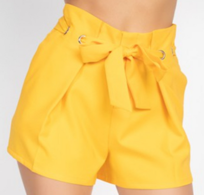 ladies suit pants fashion shorts YELOOW
