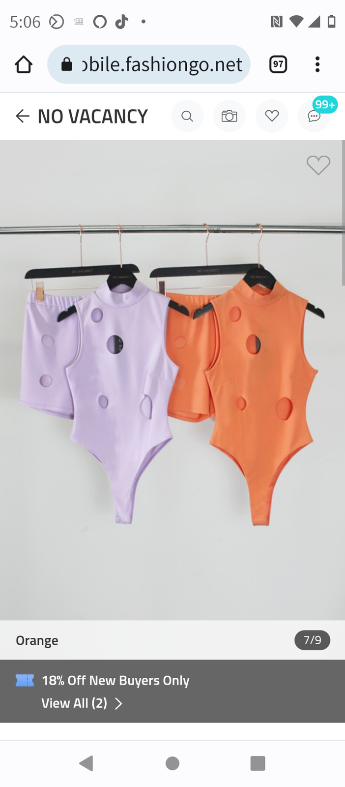 Circle cutout bodysuit and biker shorts set - Circle cutout bodysuit and bike...