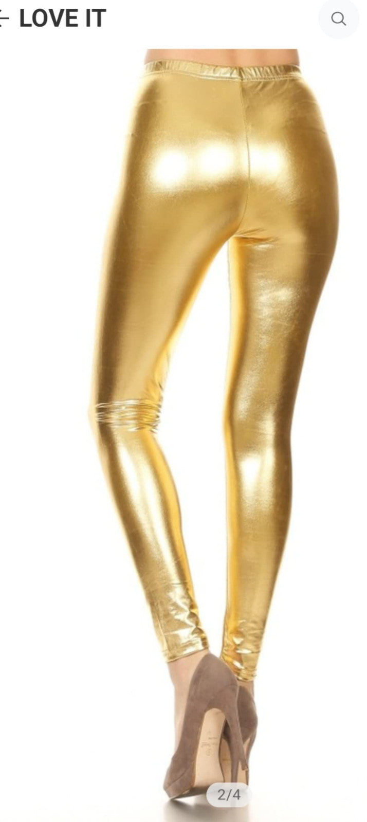 legging Silver and gold legging