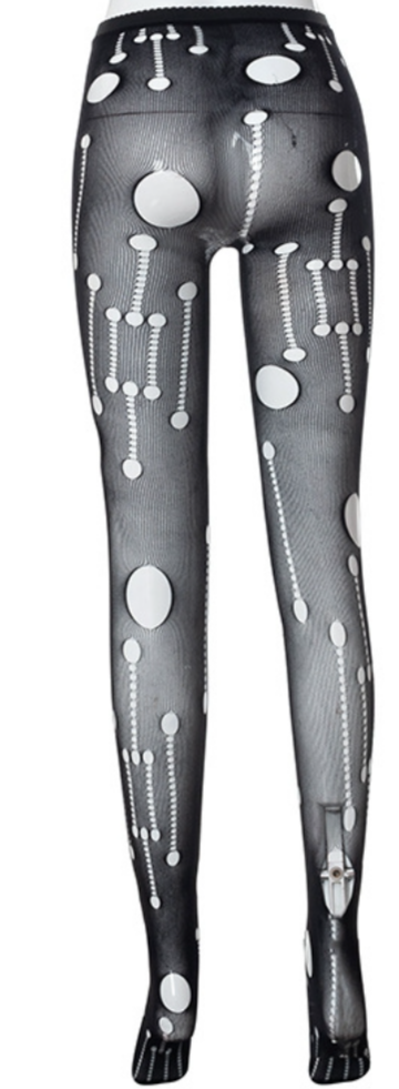 Designed and ripped hip hop pantyhose