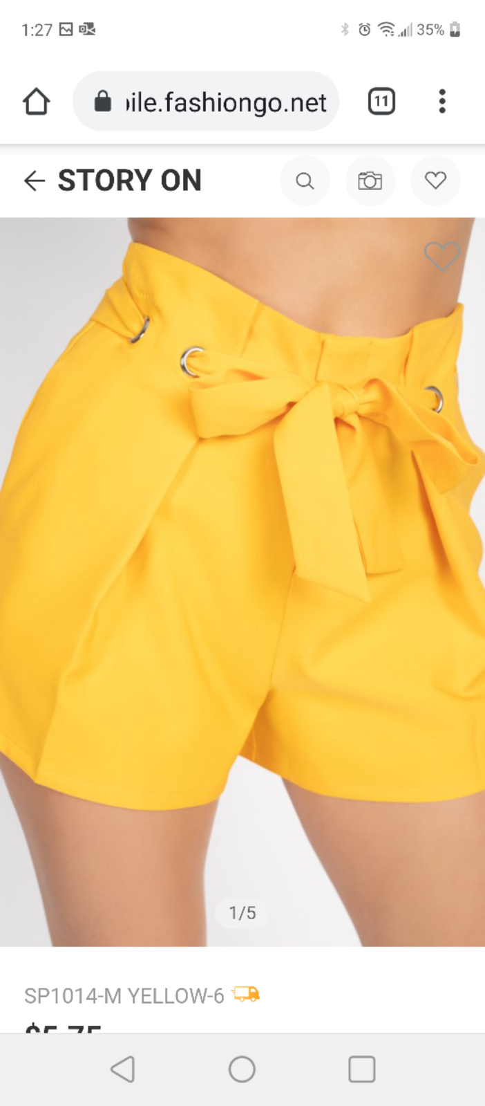 Summer 2020 new lemon yellow shorts ladies suit pants fashion shorts