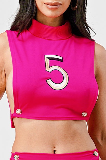 SET Two-piece in two colors: black.